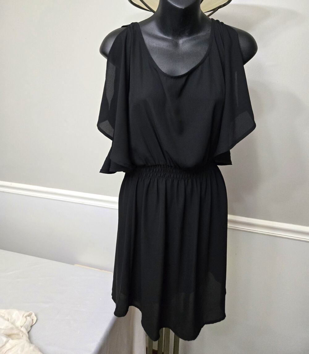 Vintage Y2K Realtree by heartsoul Black Sheer Top/Dress Elastic Waist L